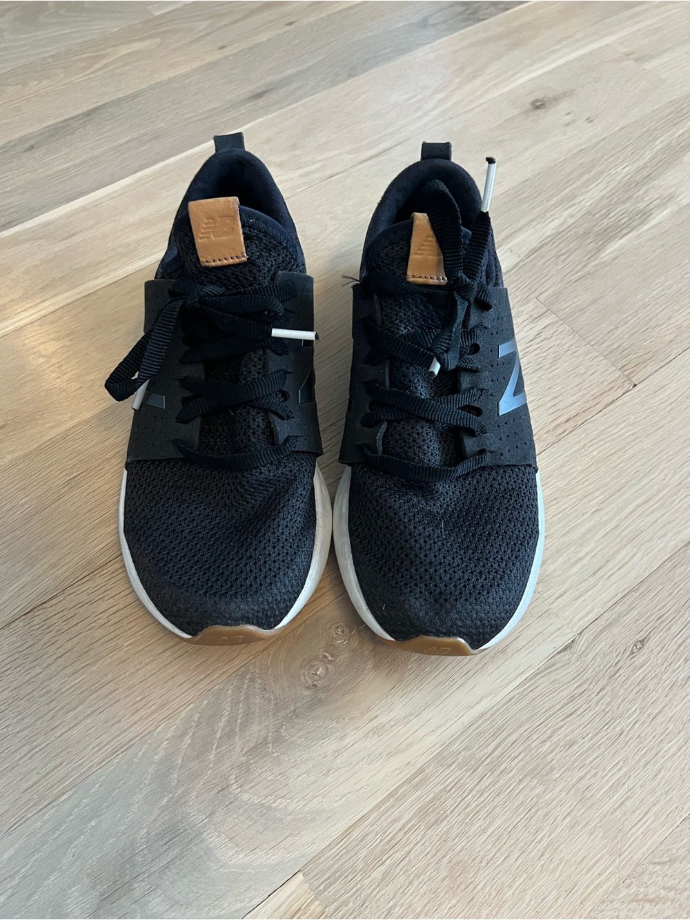 New Balance Black Sneakers with Tan Accents - Women